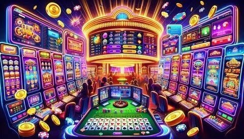 Live football match broadcast with game information overlay on bintaro slot sportsbook